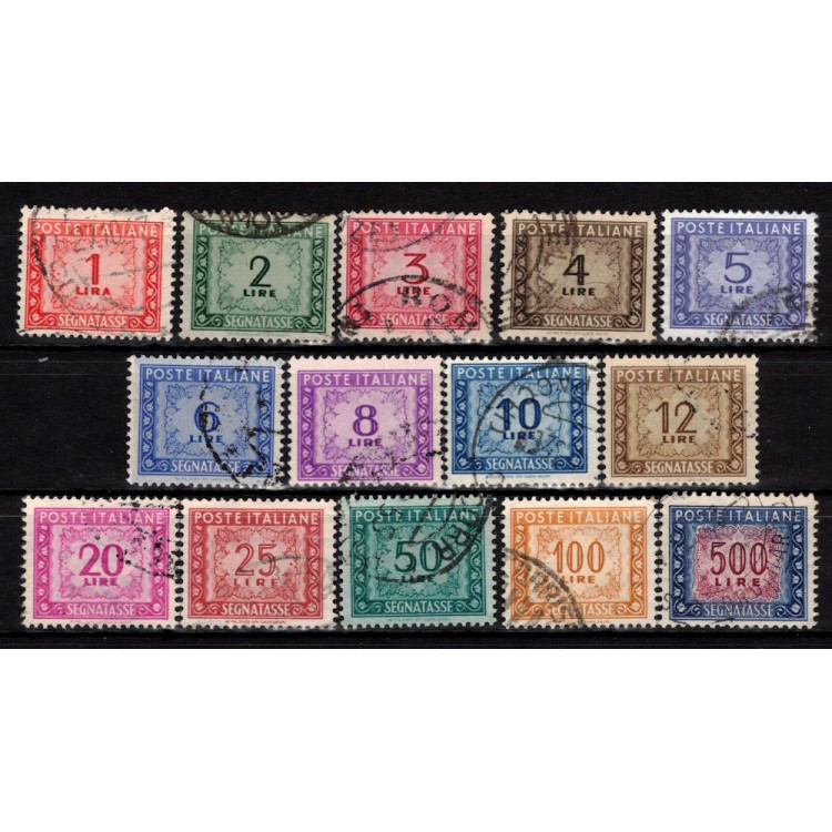 ITALIA 1947-54 Segnatasse (ruota) 14v us