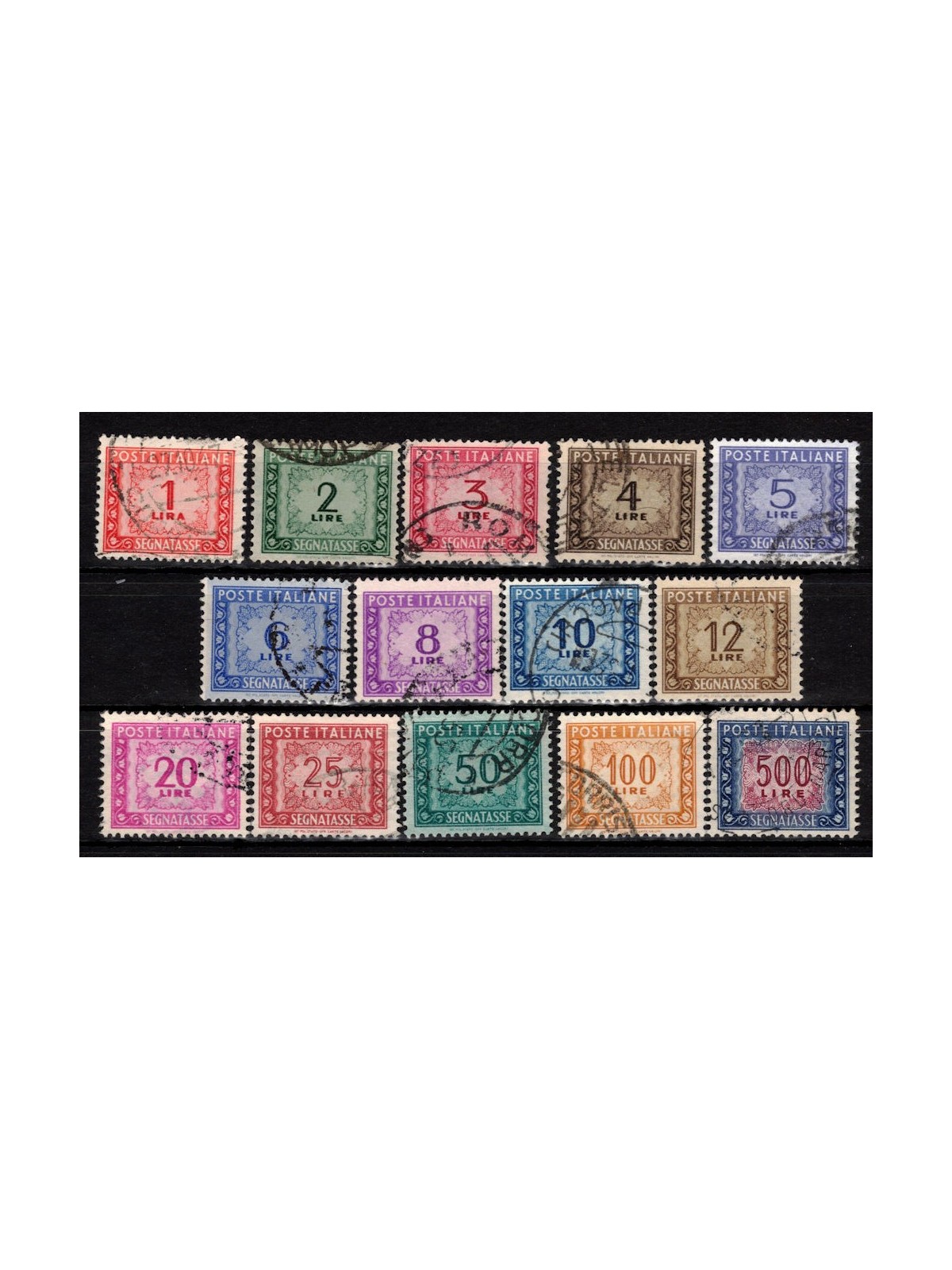 ITALIA 1947-54 Segnatasse (ruota) 14v us