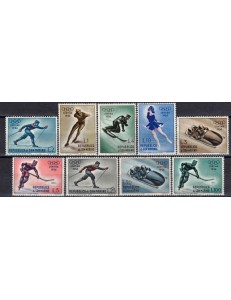 SAN MARINO 1955 Giochi olimpici invernali 9v MNH**