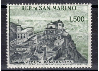 SAN MARINO 1958 Veduta di San Marino MNH**