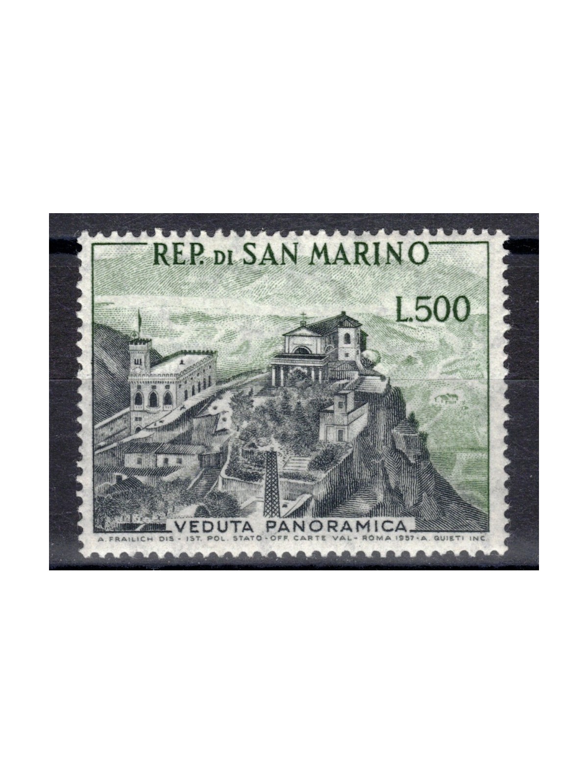 SAN MARINO 1958 Veduta di San Marino MNH**