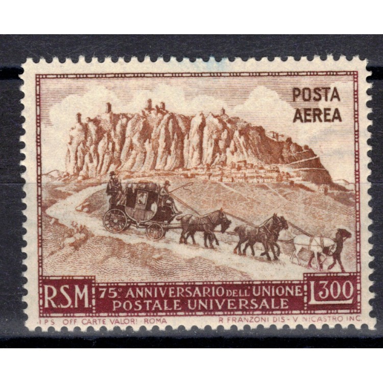 SAN MARINO 1951 Anniversario UPU (posta aerea) £ 300 MNH**