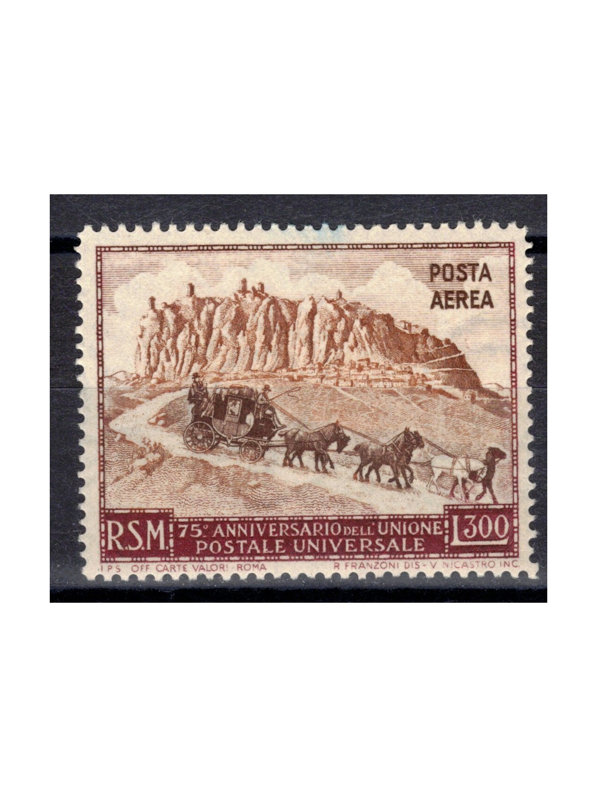 SAN MARINO 1951 Anniversary UPU (airmail) £300 MNH**