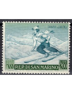 SAN MARINO 1953 Sport, sciatrice MNH**