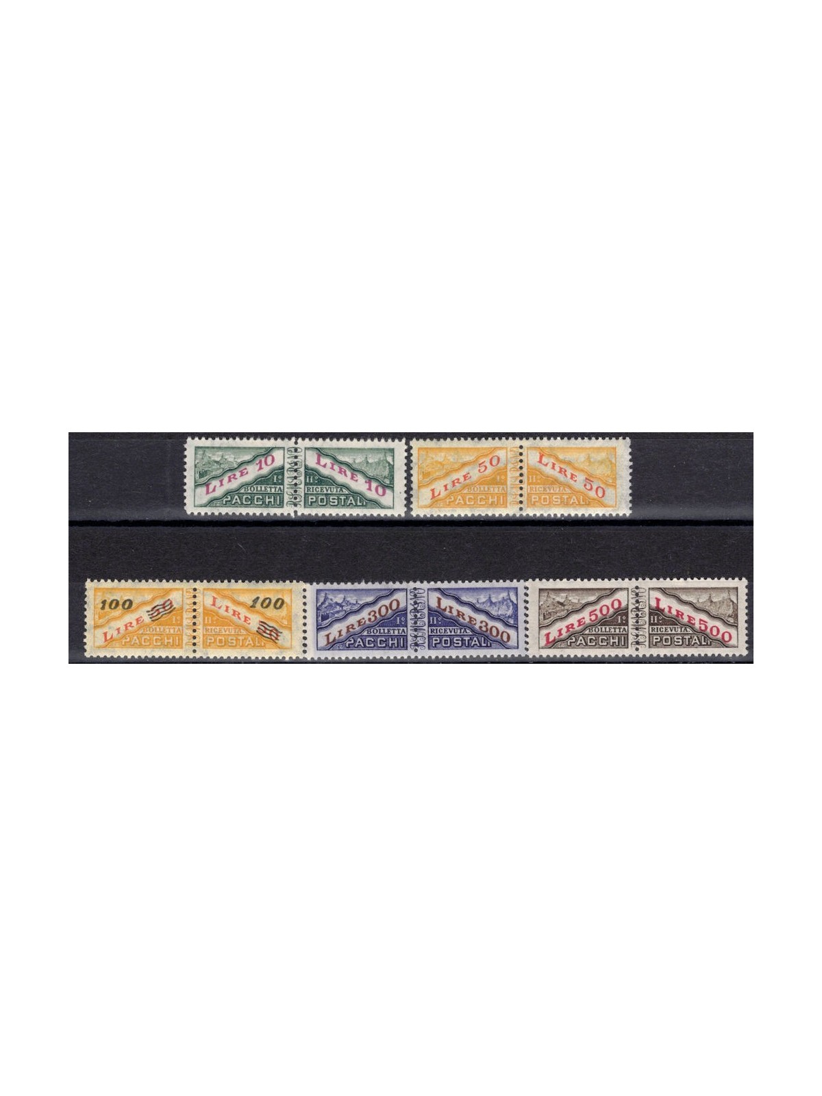 SAN MARINO 1956-61 Pacchi postali 5v MNH**