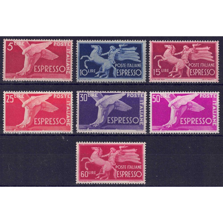 ITALIA 1946-51 Democratica, espressi 7v MNH**