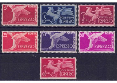ITALIA 1946-51 Democratica, espressi 7v MNH**