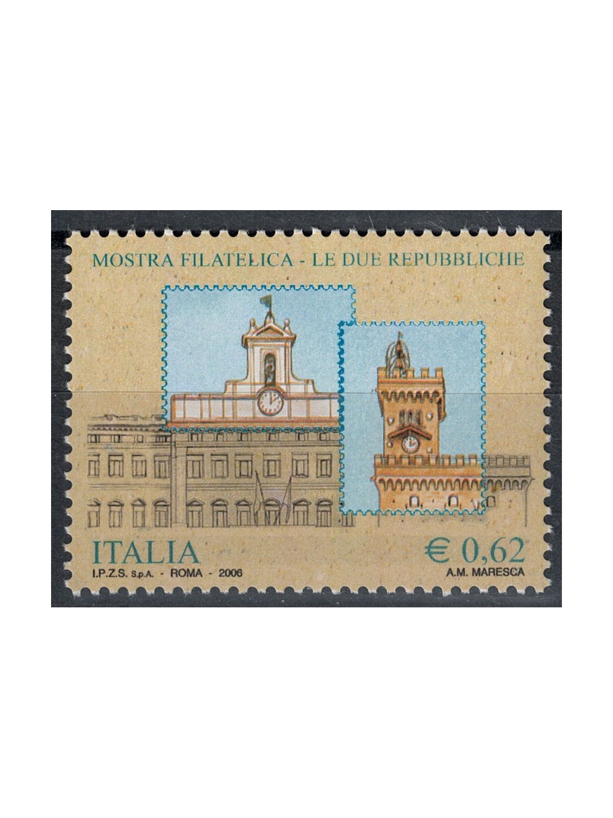 ITALY 2006 The Two Republics (from s/s) MNH**