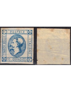 ITALIA REGNO 1863 15c litografico (II tipo) MH*