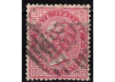 ITALY KINGDOM 1865 De La Rue 40c pink (Turin) us