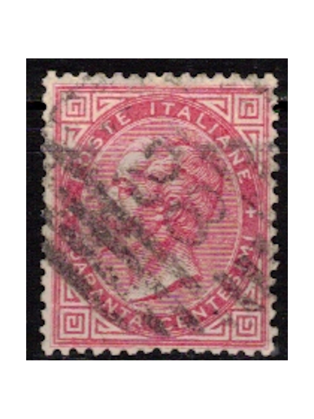 ITALY KINGDOM 1865 De La Rue 40c pink (Turin) us