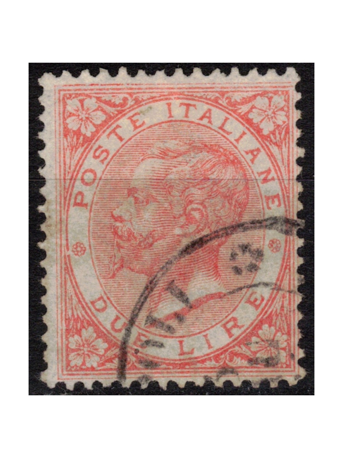 ITALY KINGDOM 1863 De La Rue 2£ vermilion (London) us