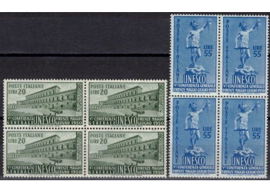 ITALIA 1950 Conferenza Unesco 2v MNH**