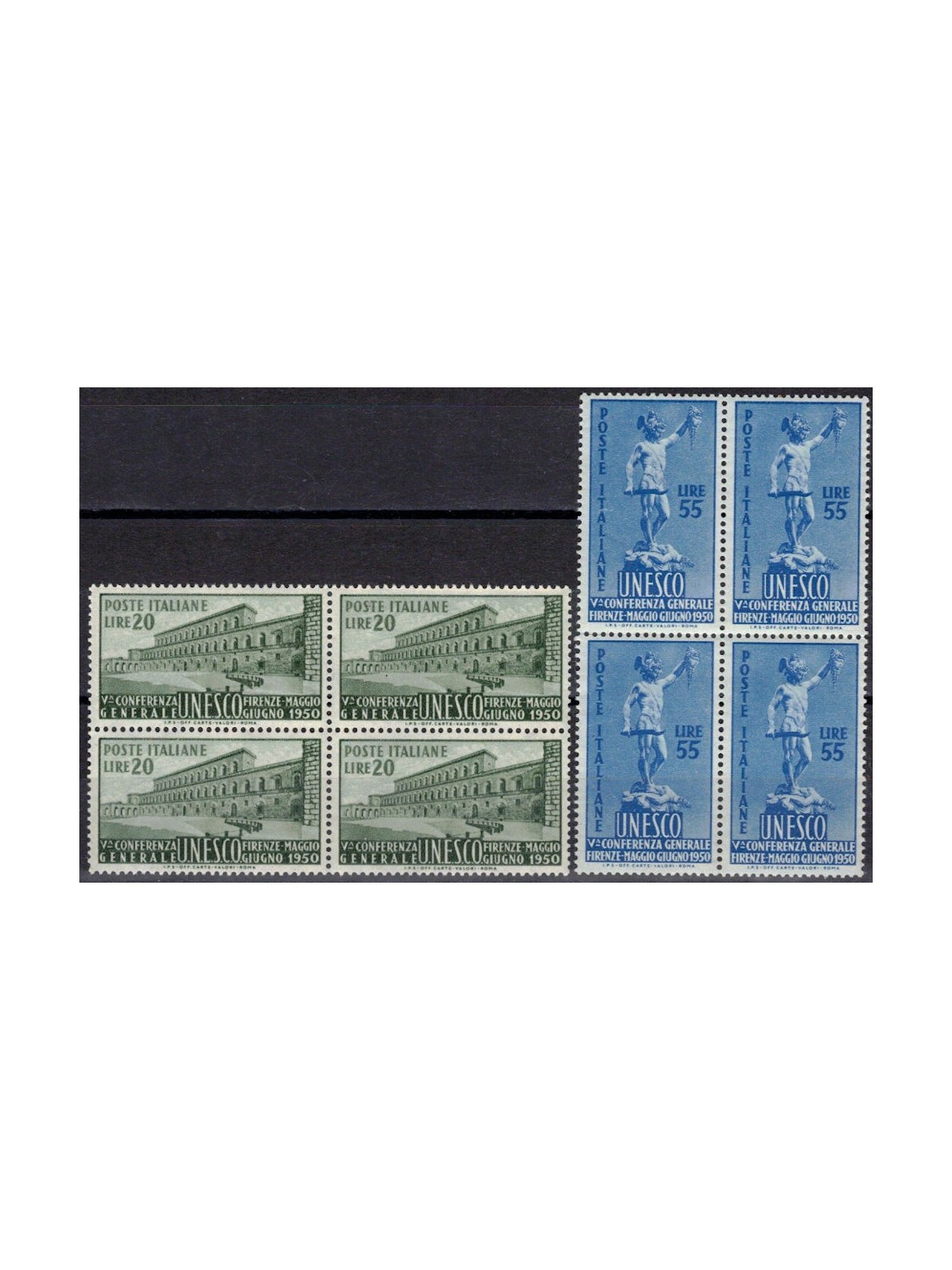 ITALIA 1950 Conferenza Unesco 2v MNH**