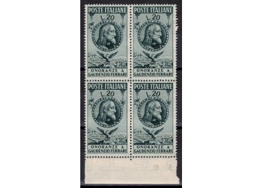 ITALY 1950 Gaudenzio Ferrari (in block of four) MNH**