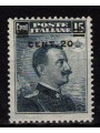 ITALIA REGNO 1916 Michetti 20c su 15c grigio nero MH*