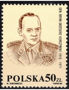 POLAND 1989 General G. Korczynski - Unissued - 1 vl. MNH