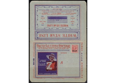 ITALY KINGDOM 1922-23 BLP Postal Letter Envelope Michetti 10c with advertising sheet and stamp of the Carbona representative com
