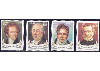 ITALY 2001 Italian melodrama and opera 4v MNH**