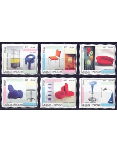 ITALY 2001 Italian design 6v MNH**