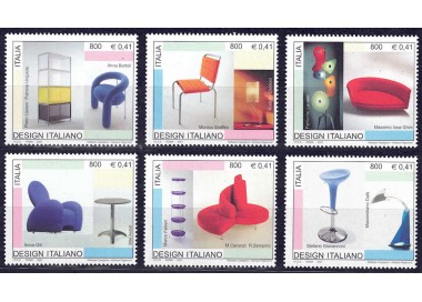 ITALY 2001 Italian design 6v MNH**