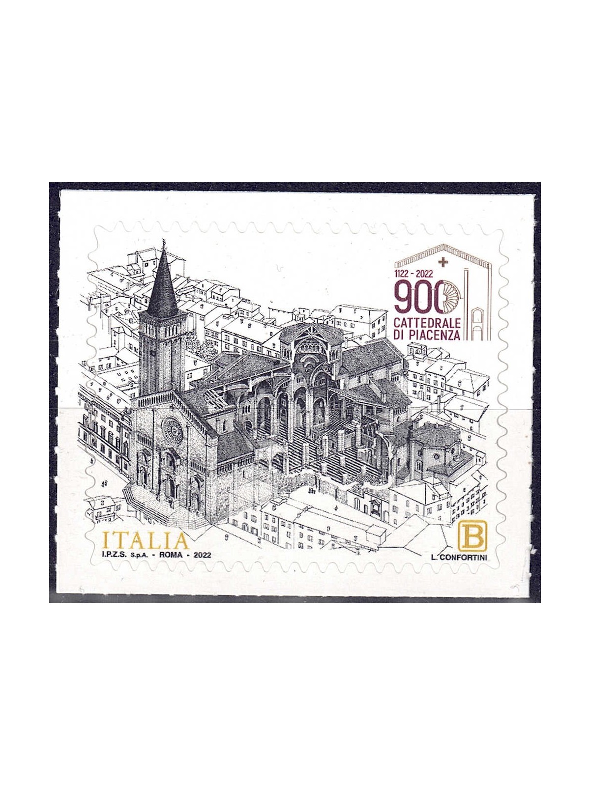 ITALIA 2022 Cattedrale di Piacenza MNH**