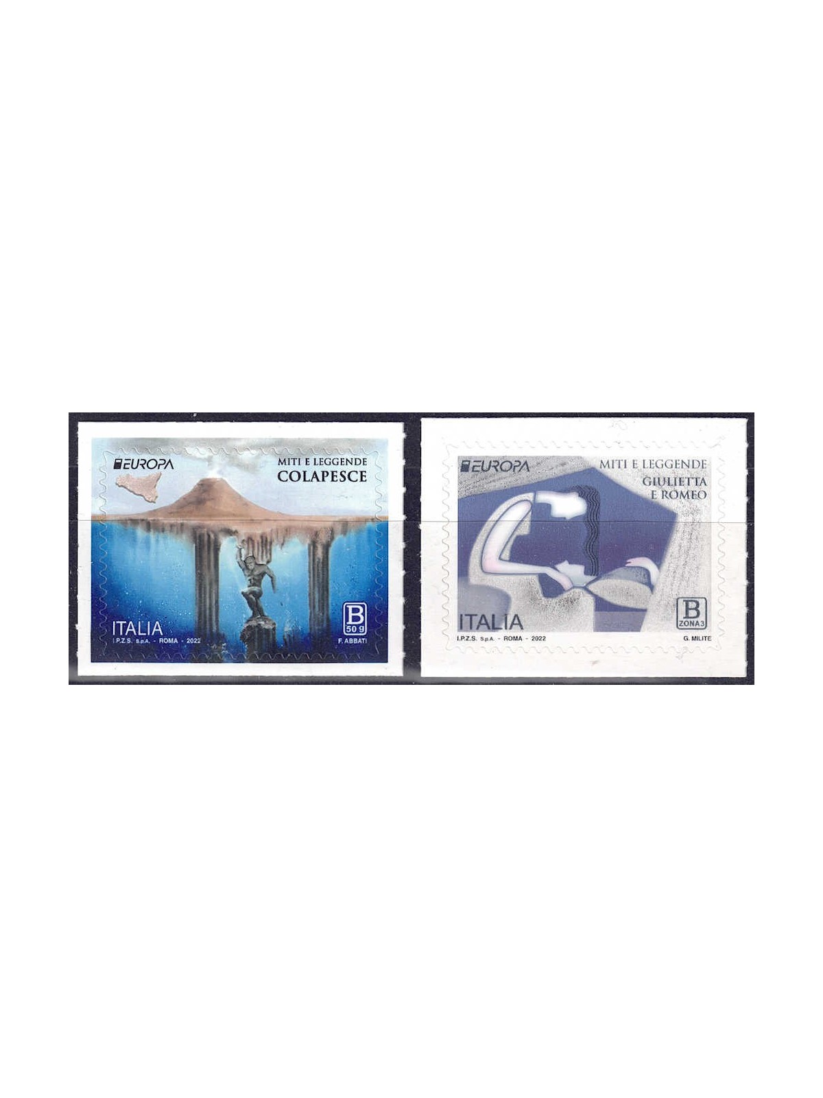ITALY 2022 Europe 2v MNH**
