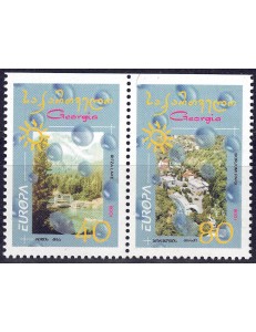 GEORGIA 2001 Europe (from booklet) 2v MNH**
