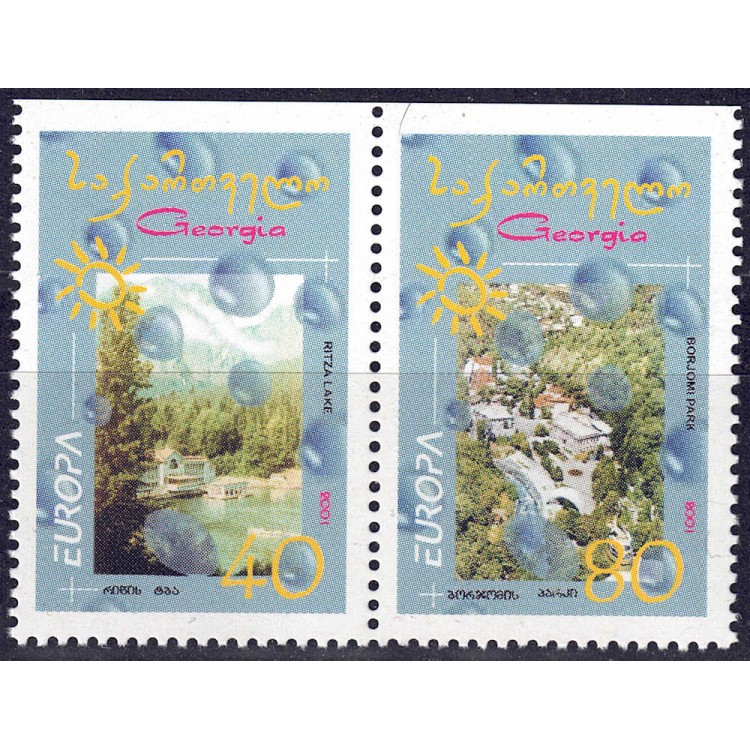 GEORGIA 2001 Europe (from booklet) 2v MNH**