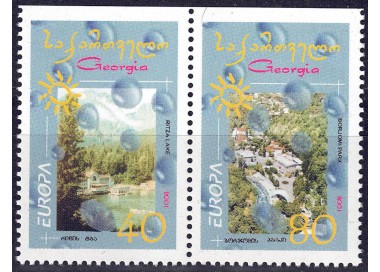 GEORGIA 2001 Europe (from booklet) 2v MNH**