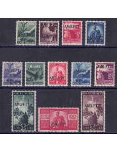 TRIESTE A 1949-50 Democratic 12v MNH**