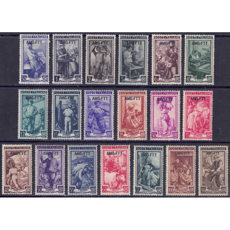 TRIESTE A 1950-53 Italy at work 19v MNH**