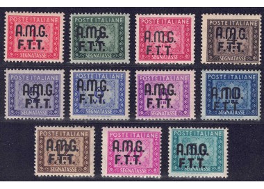TRIESTE A 1947-49 Postage Due 11v MNH**