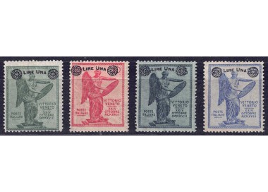 ITALIA REGNO 1924 Vittoria soprastampati 4v MH*