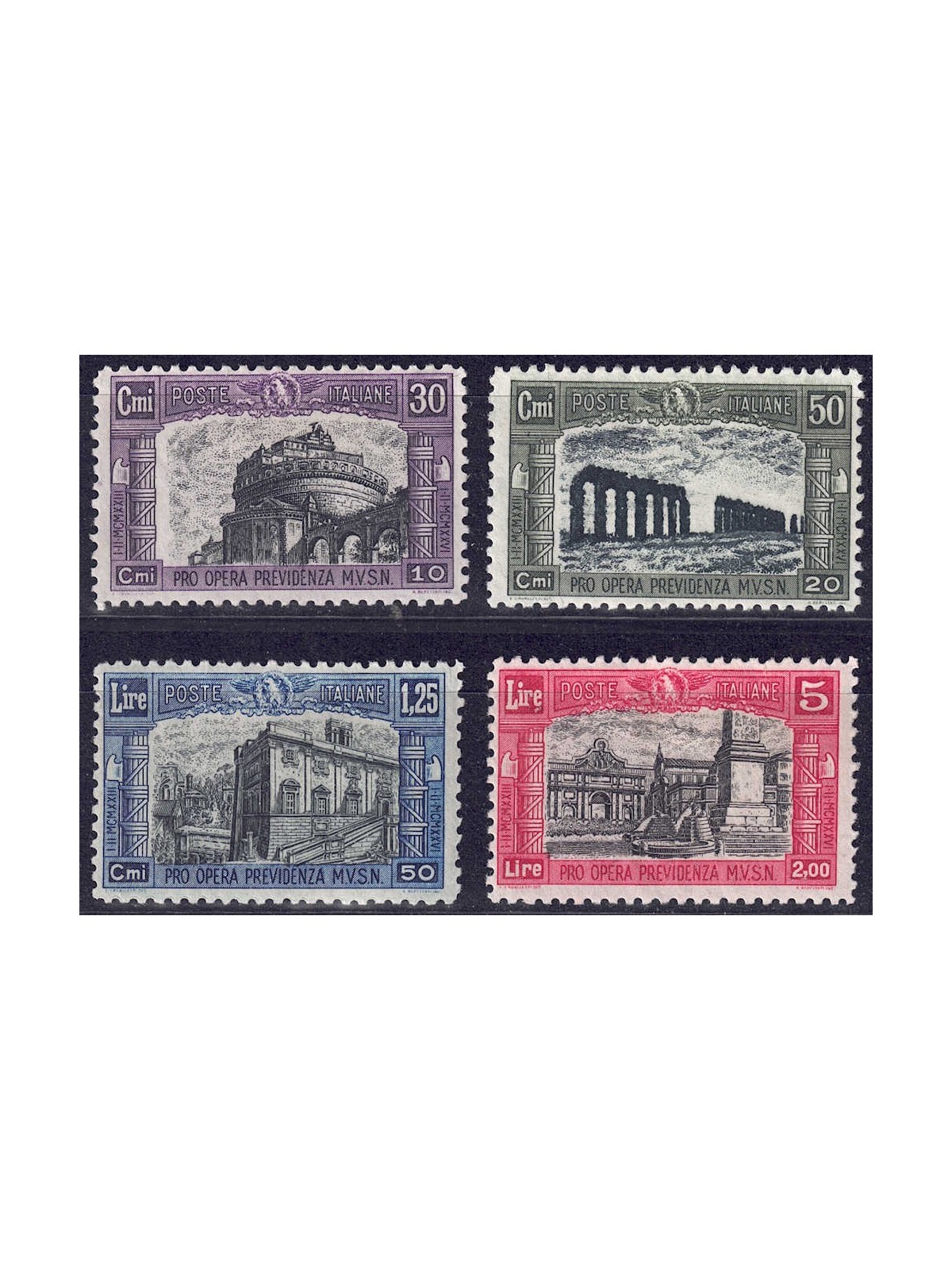 ITALIA REGNO 1928 Milizia II 4v MH*