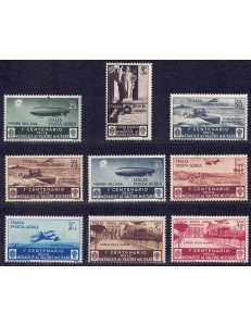 ITALIA REGNO 1934 Medaglie al valore (posta aerea) 9v MH*