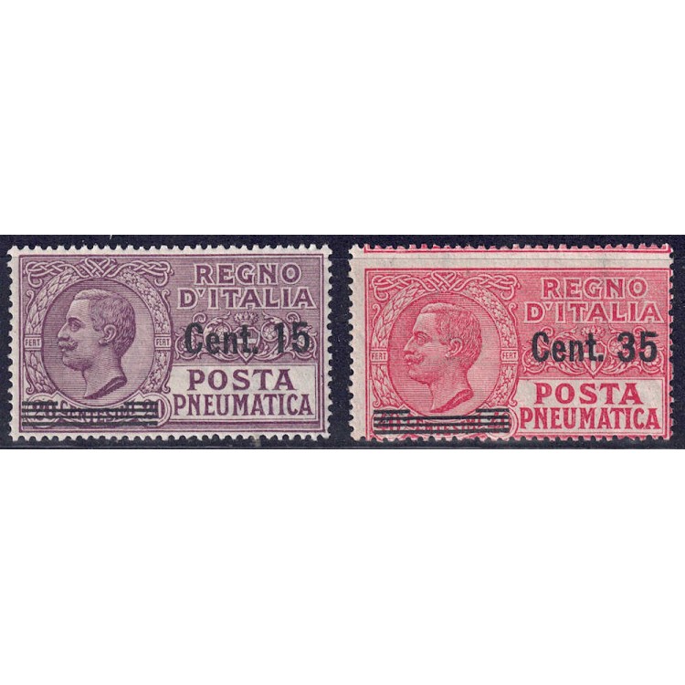 ITALY KINGDOM 1927 Pneumatic Mail 2v MH*