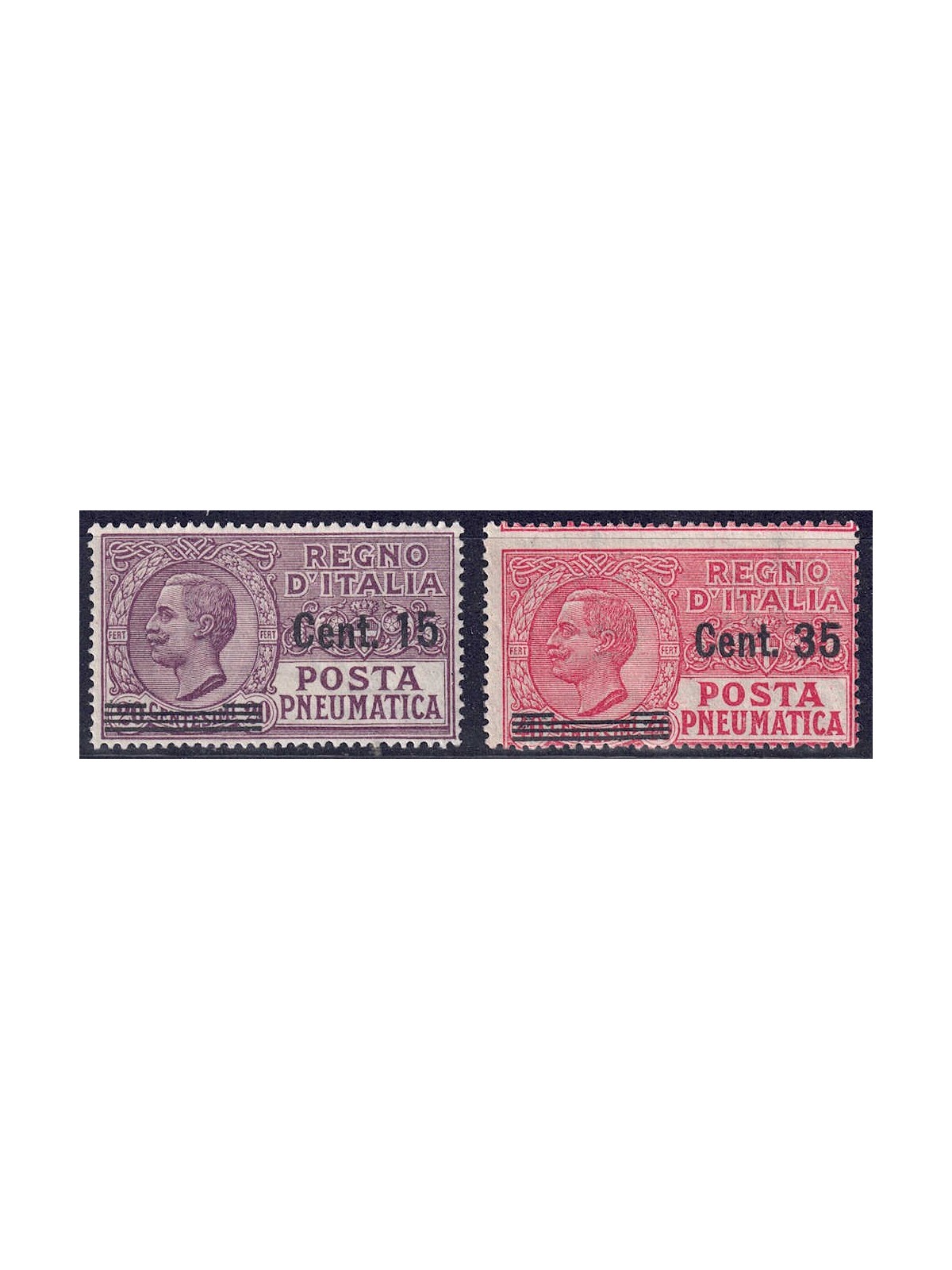 ITALY KINGDOM 1927 Pneumatic Mail 2v MH*