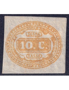 ITALY KINGDOM 1863 Tax stamp 10c yellow MNG/MH*
