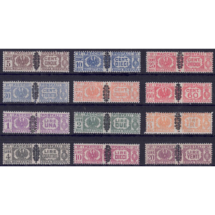 ITALY LIEUTENANCI 1945 Postal parcels 12v MH*