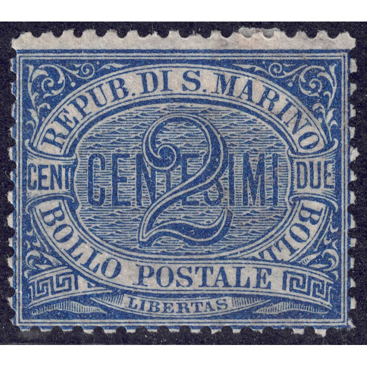SAN MARINO 1892-94 2c blue MH*