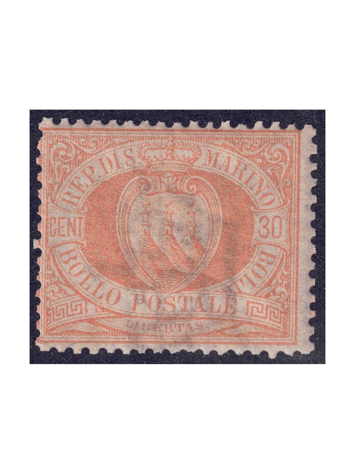 SAN MARINO 1892-94 30c orange MH*