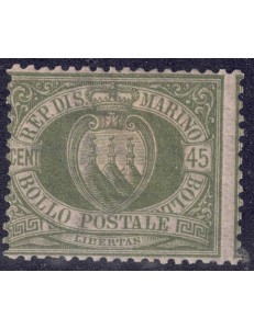 SAN MARINO 1892-94 45c verde oliva MH*