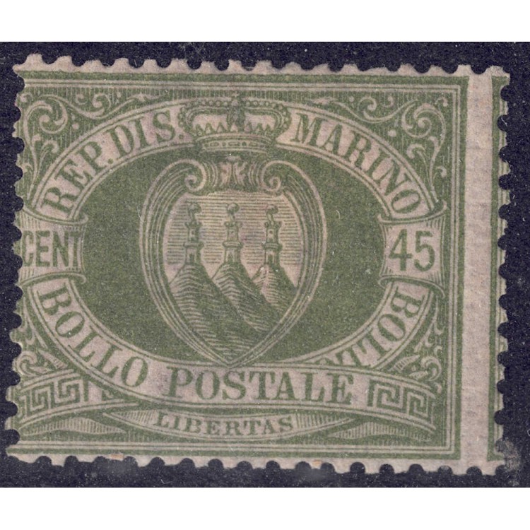 SAN MARINO 1892-94 45c verde oliva MH*