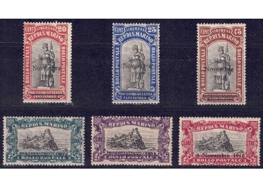 SAN MARINO 1918 Commemorative Victory 6v MH*