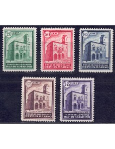 SAN MARINO 1932 Post Office Building 5v MH*