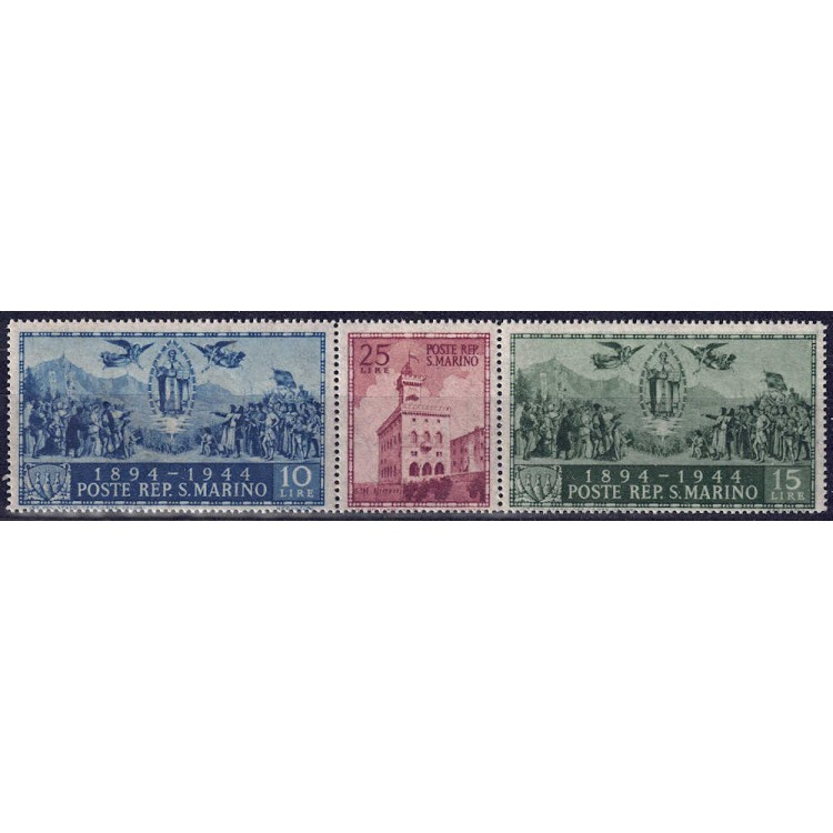 SAN MARINO 1945 Palazzo del governo 3v MNH**