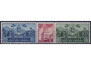 SAN MARINO 1945 Government Palace 3v MNH**