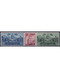 SAN MARINO 1945 Government Palace 3v MH*