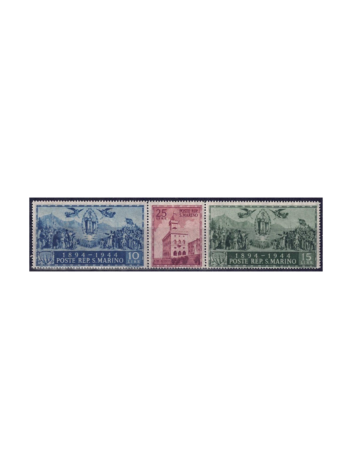 SAN MARINO 1945 Government Palace 3v MH*